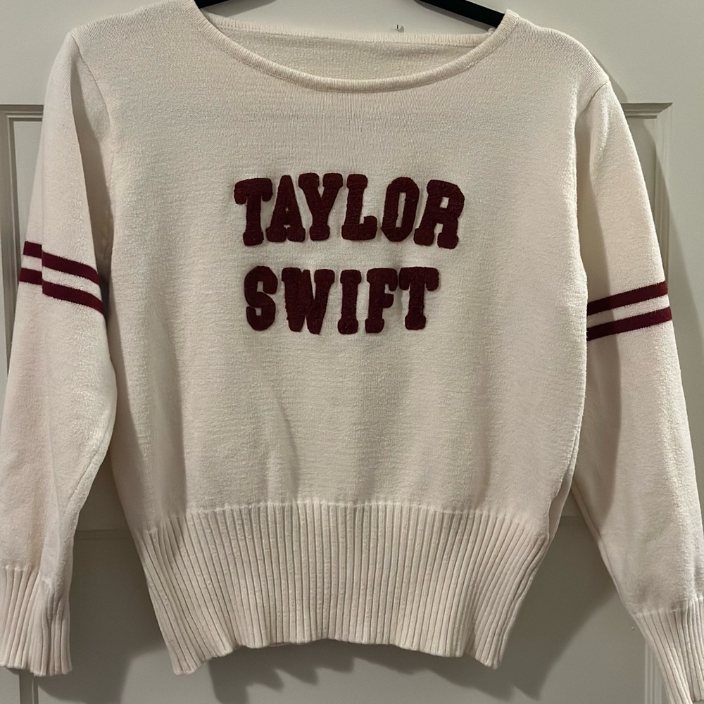 Taylor Swift Cream Sweater